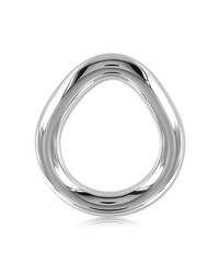 Black Label Stainless Steel Flared Cock Ring: Edelstahl-Penisring